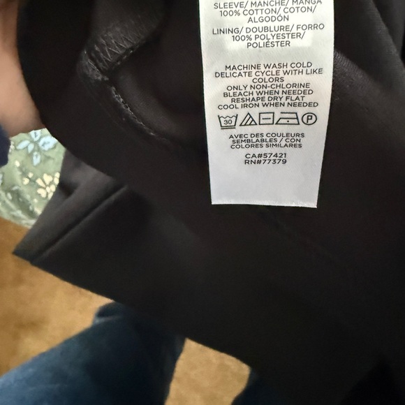 Ann Taylor Black Midi Square Neck Shearh Dress with Eyelet Sleeves size 10 NWT - Picture 4 of 4